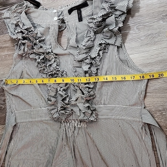 🤎 BCBG striped Poplin Dress - Picture 9 of 12